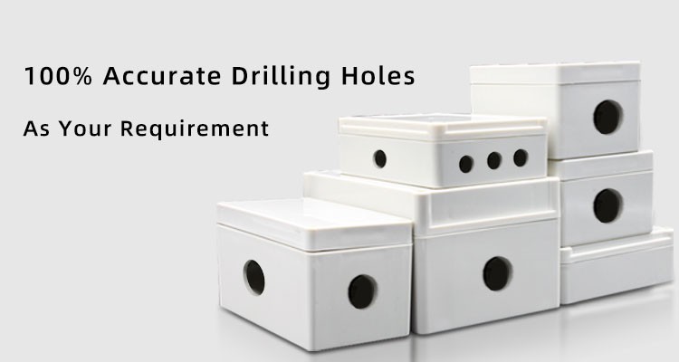 plastic case drilling holes