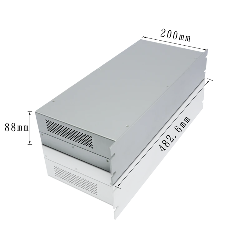 Customized 19 Inch 1U 2U 3U Rack Mount Case Aluminum Enclosure