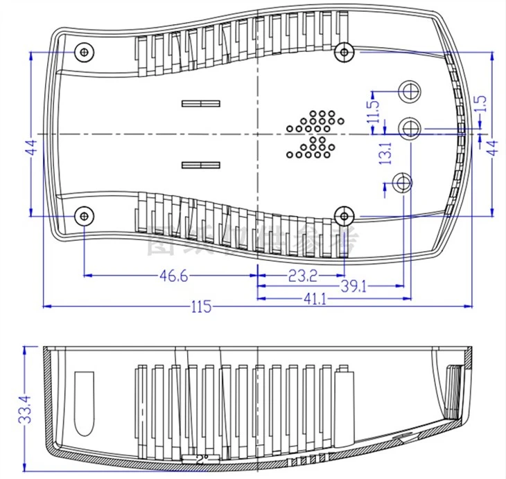 Plastic Gas Sensor Housing ABS Electronic Box